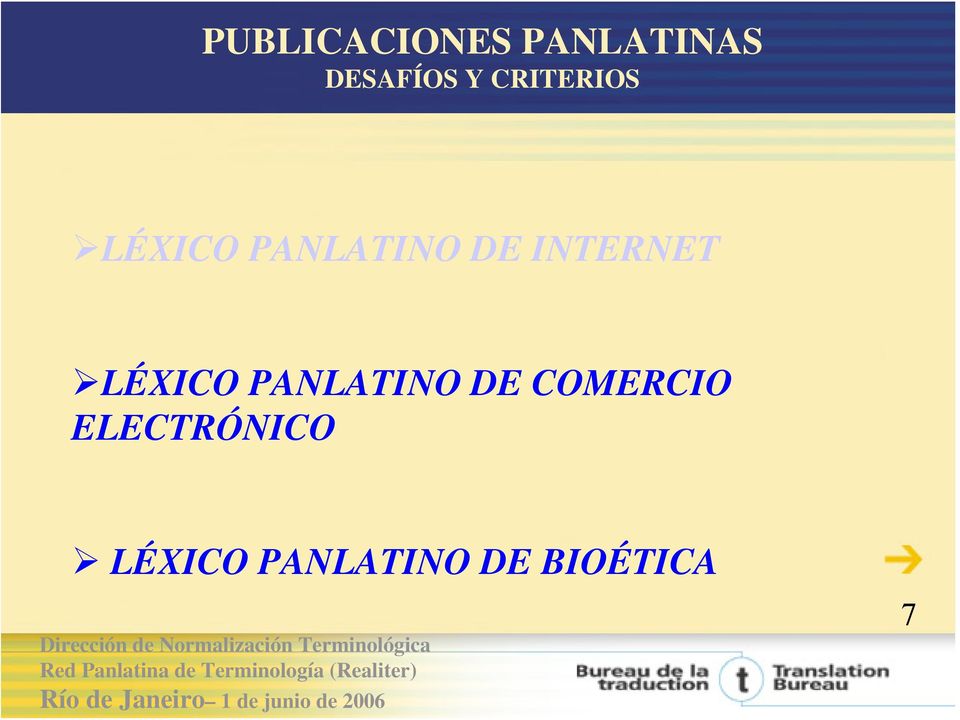 INTERNET LÉXICO PANLATINO DE