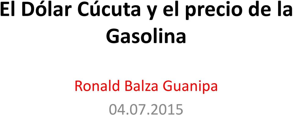 Gasolina Ronald