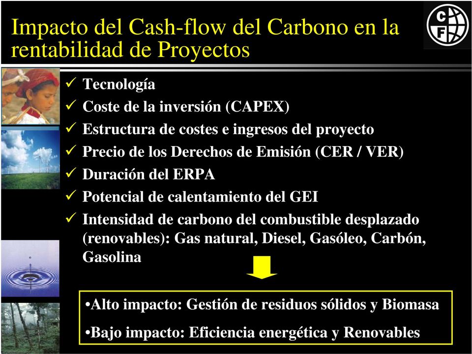 Potencial de calentamiento del GEI Intensidad de carbono del combustible desplazado (renovables): Gas natural,