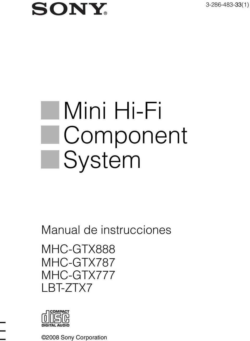instrucciones MHC-GTX888