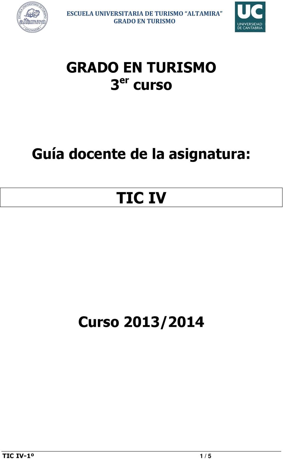 asignatura: TIC IV