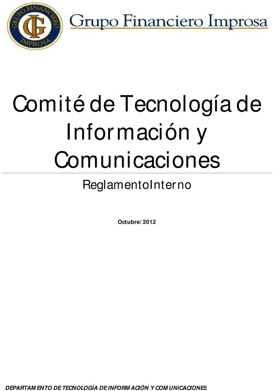Comité de Tecnología de Información y