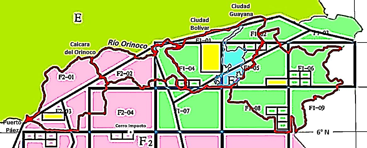Superposición del Arco Minero al Mapa de Prospección Minera del Convenio Sino-venezolano (CITIC_2010)