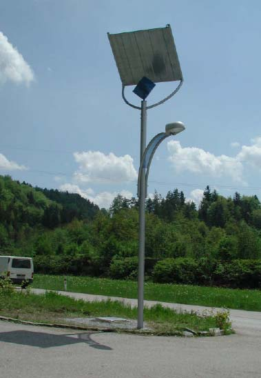 Ejemplo Iluminación por energía solar hace innecesaria la red de interconexión idoneidad para instalaciones aisladas disponibilidad garantizada de luz