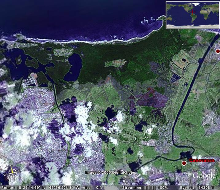 Imagen satelital del