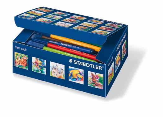 Class Pack rotuladores de colores 326 326 C100 Caja de cartón con 100 unidades (10 piezas por color) de rotuladores 326 de colores surtidos.