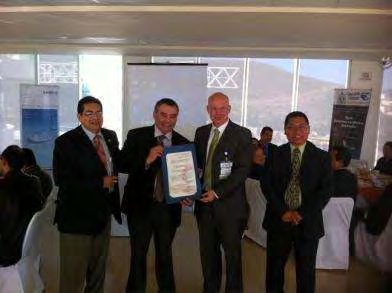 Entrega de premios a CESPT Gana Parque InnovaCESPT Premio Nacional de Innovación en servicios de Agua Potable y Saneamiento.