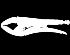 PINZS PRSIÓN Mordaza con cuello de cisne de acero, corto, 133 Mordaza de sujeción en forma de. Se utiliza para sujetar dos piezas juntas mientras se sueldan, se pean se marcan, etc.