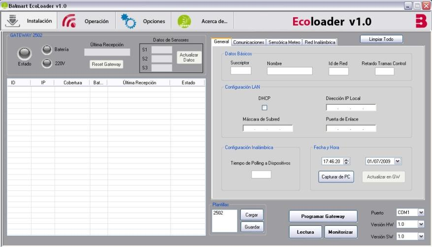 Software Local. EcoLoader.