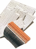 Etiquetas impresas KSW Tiras de señalización KSW para identificar las conexiones de tarjetas de circuitos Los usuarios pueden imprimir de manera individual, configurando a su gusto la medida del paso.