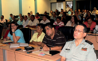 BOLETIN PAG. 04 JUNIO 2013 Consejo Directivo Ampliado realiza evaluación Se impartieron las leyes de la Soberanía Nacional a cargo del Coronel Ricardo Estrada del Ejército Nacional.