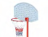 680701 CANASTA STREET BASKET PRO. Canasta de Street Basket Profesional. Regulable en altura de 2,25 m a 3,05 m. Tablero acrílico de 112 cm x 72 cm x 3 cm.