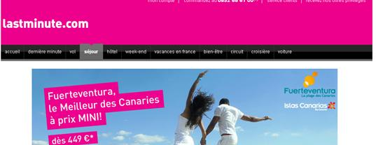 Co-marketing Thalasso nº1 (Francia) Acciones: Campaña on-line en los distribuidores web con el mejor potencial de venta, tanto portales de viajes y ocio como en buscadores de las mejores ofertas: -