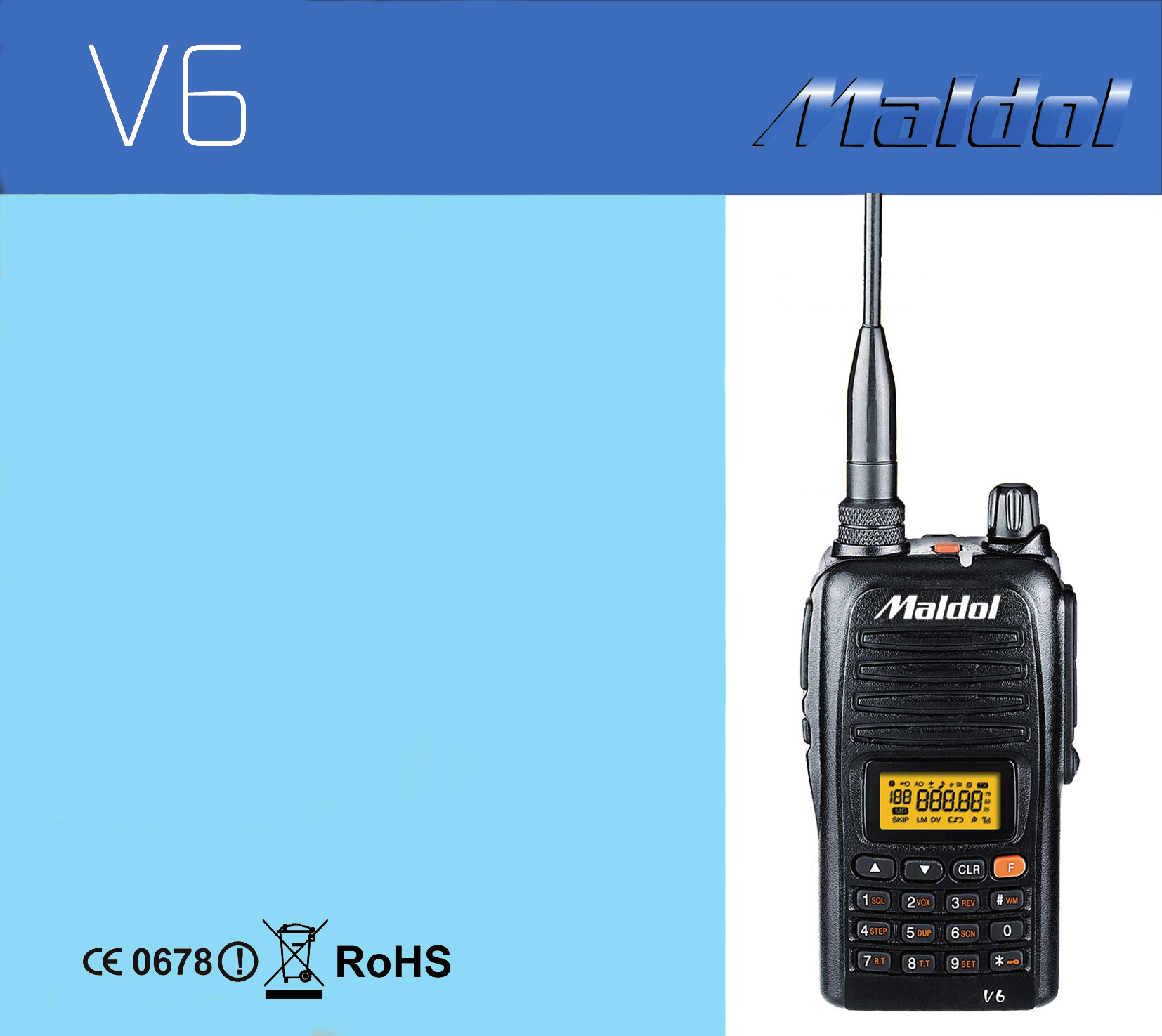 V6-HAM TRANSCEPTOR VHF FM PARA RADIOAFICIONADO VHF 144/146 MHz
