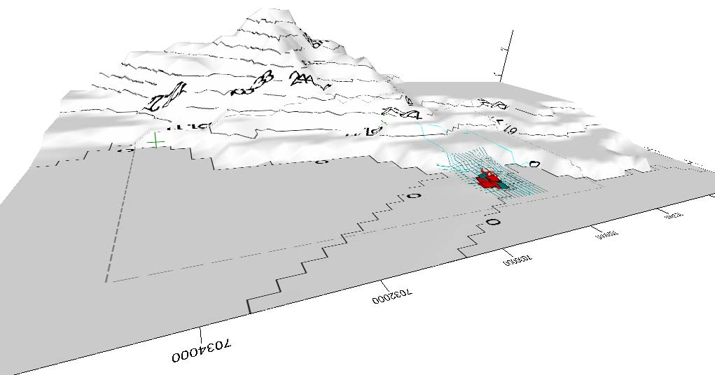 Figura 1: Rosa de Vientos en Punta Totoralillo Para la modelación de dispersión de contaminantes se consideró además la topografía de la zona, en base a información del Instituto Geográfico Militar