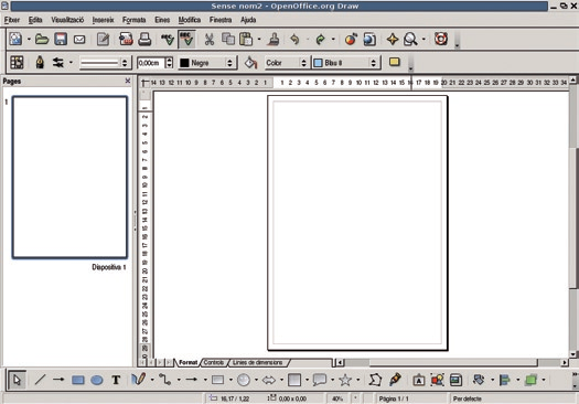 L OpenOffice.org Draw 6.2.1 Introducció L OpenOffice.org Draw és l aplicació del paquet ofimàtic OpenOffice.org (OOo) pensada per a crear gràfics vectorials. Si l OpenOffice.