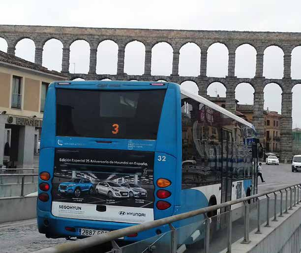 COBERTURA Urban 340 550 GRAN 735 1.155 URBANOS SEGOVIA 655 1.075 1.050 1.735 Los autobuses de Segovia representan una oportunidad única para dominar la provincia al completo. 1.575 2.