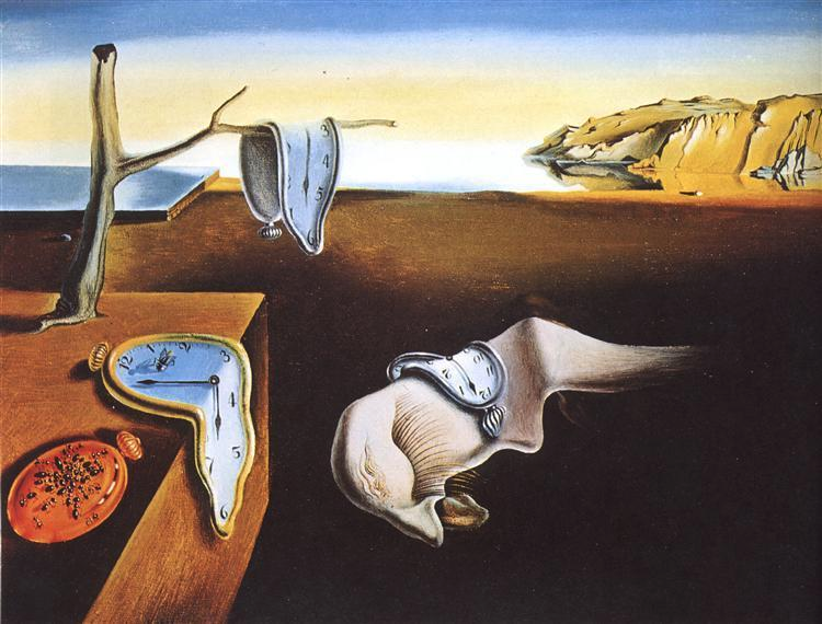 Obra: La persistencia de la memoria. (1931) Autor: Salvador Dalí. Técnica: Óleo sobre tela.