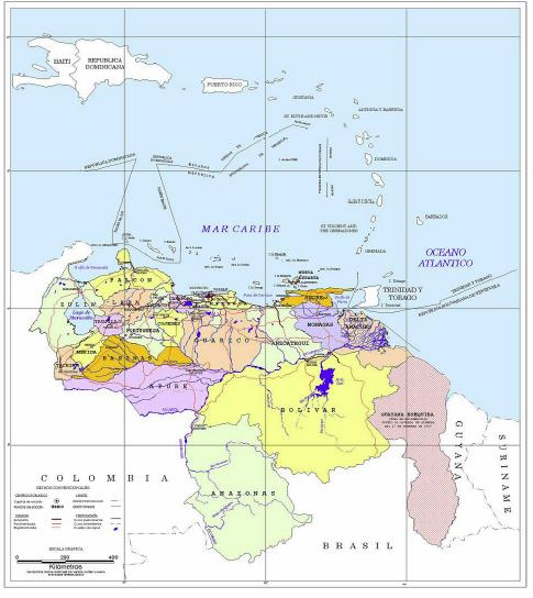 REPÚBLICA BOLIVARIANA DE VENEZUELA Población: 28.384.132 habitantes Superficie: 916.