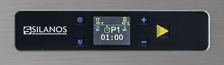 CARACTERÍSTICAS SERIE EVO HY-NRG SILANOS PANEL DE MANDOS INNOVADOR EVO-2 Panel de mandos electrónico con pantalla grande TFT 45 x 60 mm a color con animación gráfi ca de alta resolución, permite un