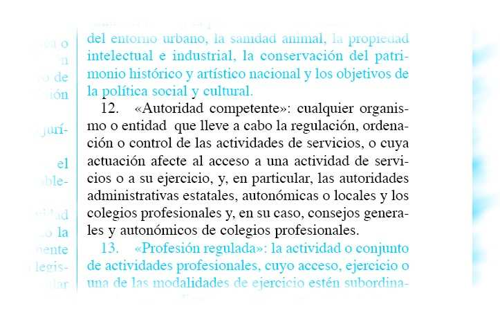 Ley 17/2009, Sobre el libre acceso a las actividades de servicios y su ejercicio, (Ley