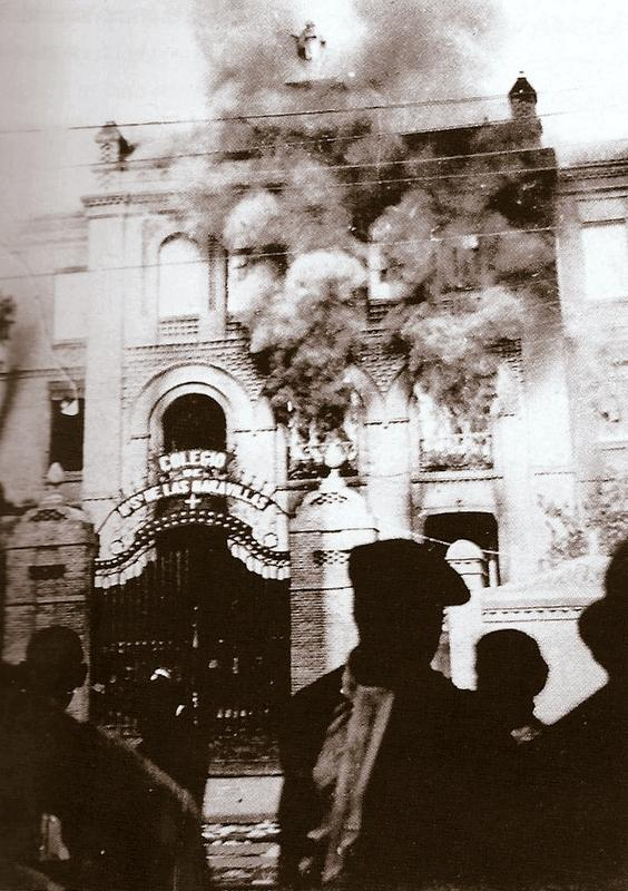 Fire at the COLEGIO N.S. de LAS MARAVILLAS (Madrid) On May 11, 1931, what could burn did burn, which was not everything.
