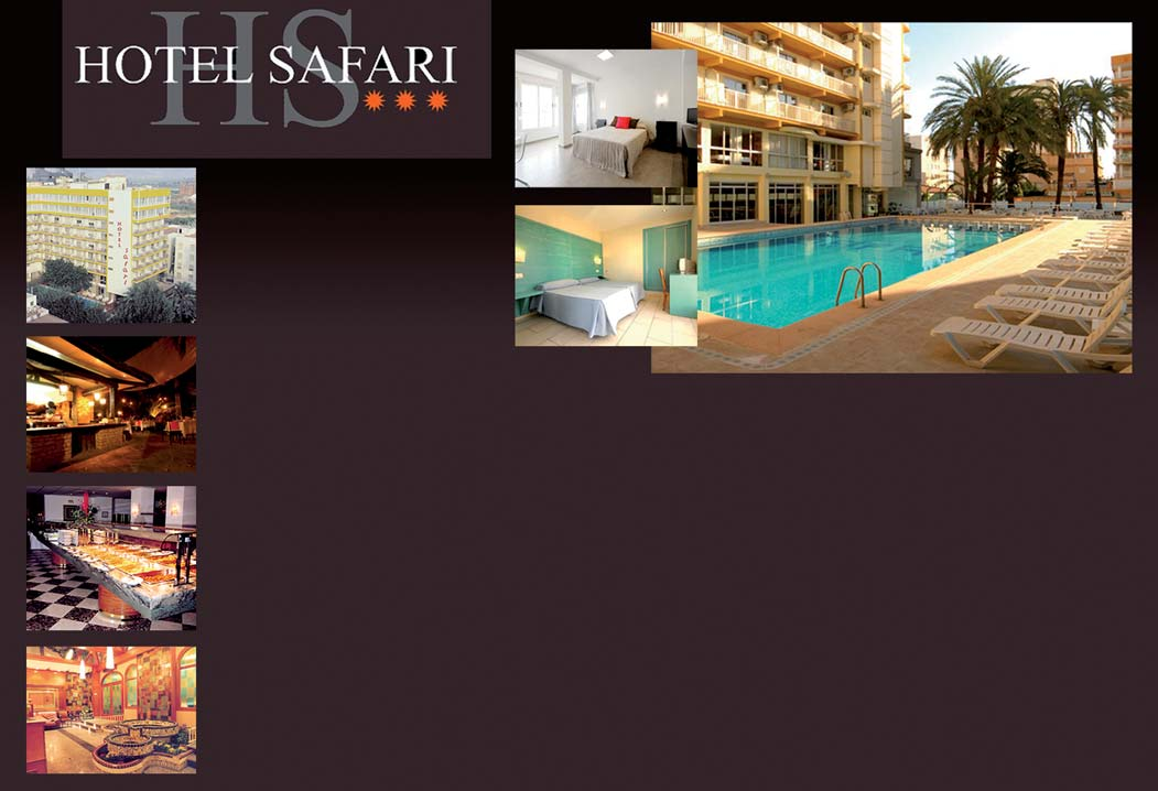 LEGAZPI 3-PLAYA DE GANDÍA El Hotel Safari se encuentra ubicado en la Playa de Gandía, donde nuestros clientes podrán disfrutar durante la mayor parte del año de uno de los climas más agradables del