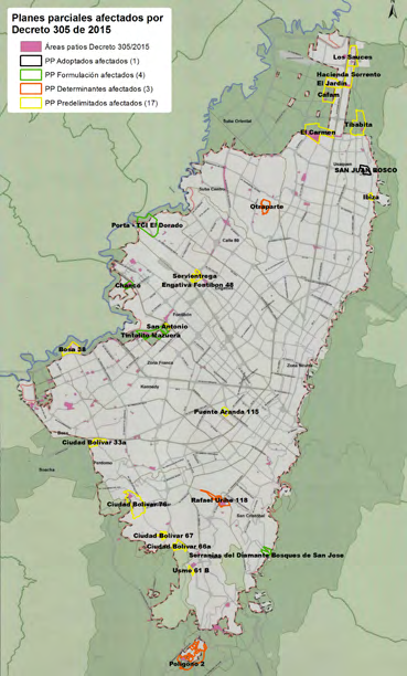 Mapa 6. Localización áreas declaradas por el Decreto.