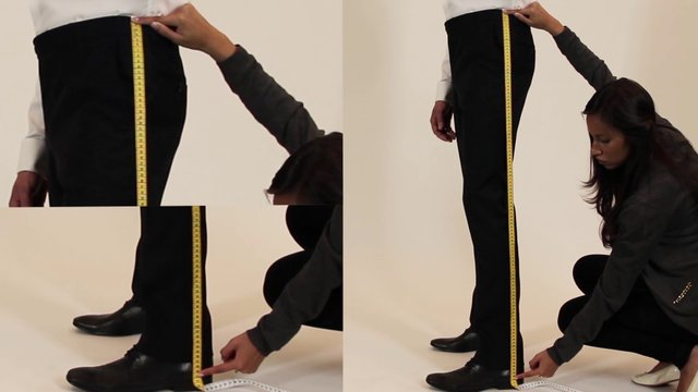 Medidas de pantalones Cintura Esta medida determina la línea de cintura de sus pantalones. Mida alrededor de la cintura, en el punto donde desea que queden los pantalones.