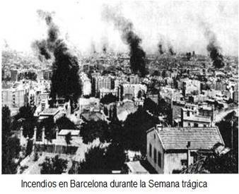 1. CRISIS DE LA MONARQUÍA DE ALFONSO XIII (1902-1923) 1.1. Regeneracionismo Político (1902-1914) Crisis de 1909: La Semana Trágica de Barcelona.