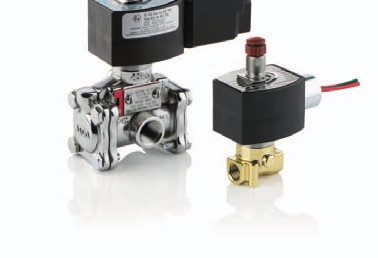 Válvulas de 3 vías Válvulas de Bajo Consumo y Seguridad Intrínseca. Dos tipos de potencia eléctrica: 0.5W (letra H) y 1.44W (letra G).