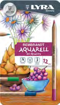 Lápiz de color Artístico Lyra Rembrandt Aquarell ARTÍSTICO Lápices de colores acuarelables desarrollados con los más altos estándares de calidad del mercado.