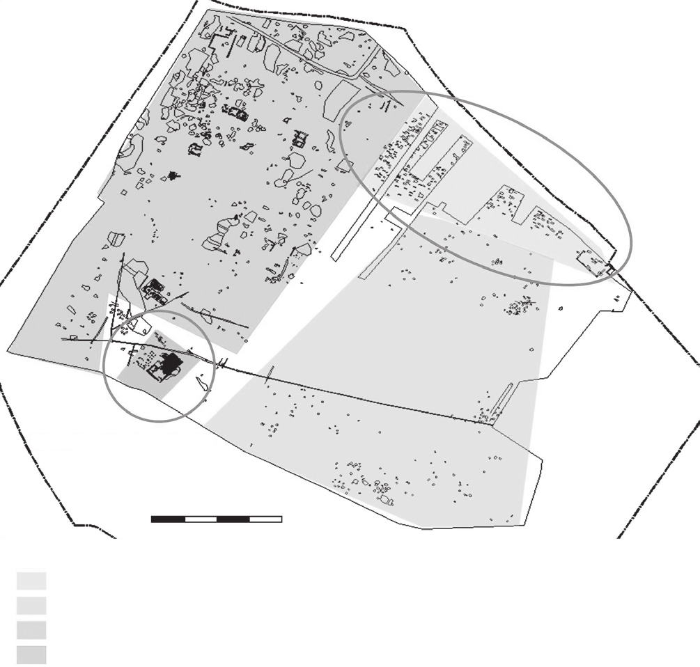 60 BOLETÍN DE LA SOCIEDAD ESPAÑOLA DE CERÁMICA Y VIDRIO 54 (2015) 58 68 Necrópolis Sur (baja) Necrópolis Norte (alta) A B C Figura 3 A) Necrópolis Norte o alta, sepultura 51200 (semejante a las