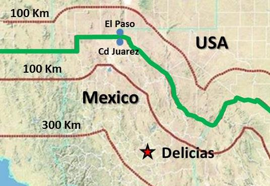 2.1 CRITERIOS TÉCNICOS 2.1.1. Descripción del Proyecto Ubicación geográfica 2. CRITERIOS DE CERTIFICACIÓN La mayoría del Proyecto está ubicado en el municipio de Delicias en el estado de Chihuahua.