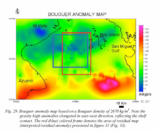 Dependencia de la anomalía de Bouguer de la densidad utilizada http://epubl.luth.se/140-1757/008/4/ltu-lic-084-se.