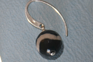 Referencia: GP-2C pendiente ganchillo plano en plata de leycon piedras cuadradas naturales.. disponible en piedras: cuarzo rosa,agata verde,ojo de tigre, amatista,onix. (Precio: 5.