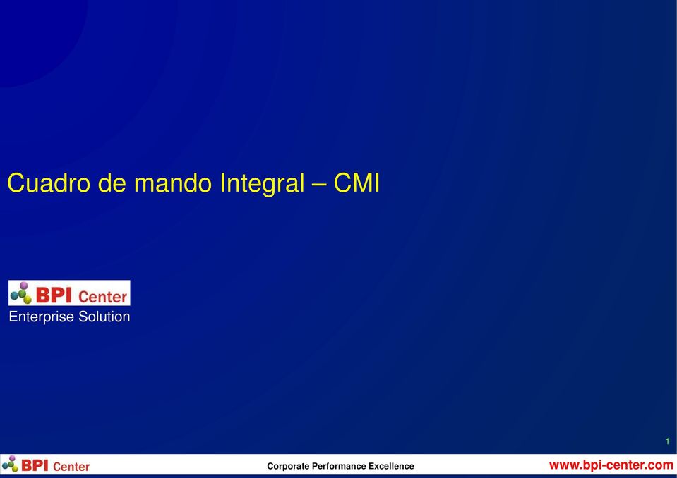 Integral CMI