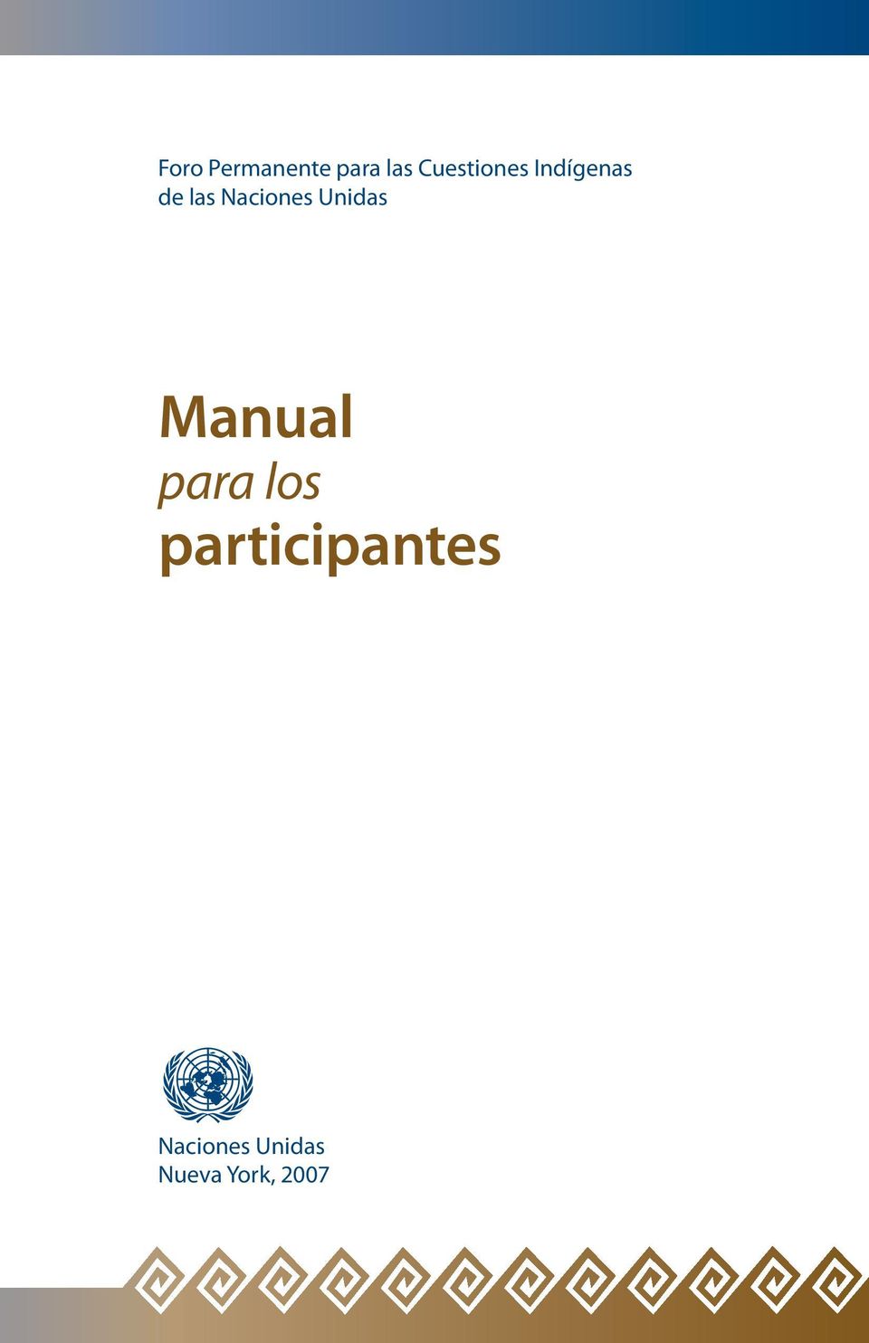 Naciones Unidas Manual para los
