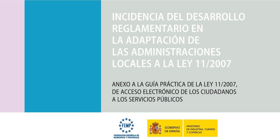 11/2007 Anexo a la Guía práctica de la Ley 11/2007,