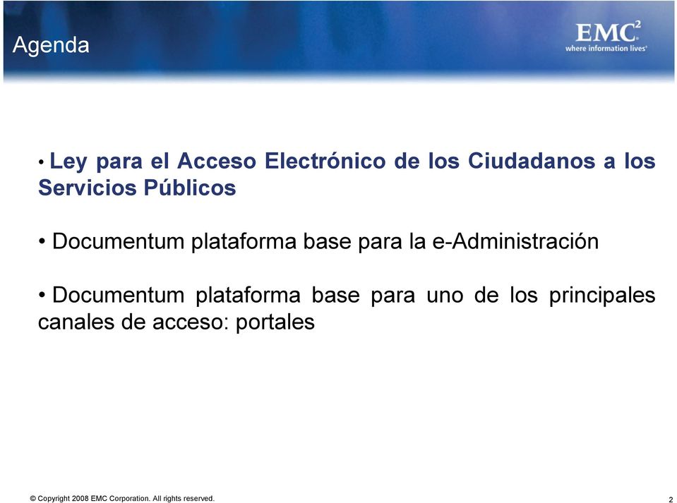 plataforma base para la e-administración Documentum