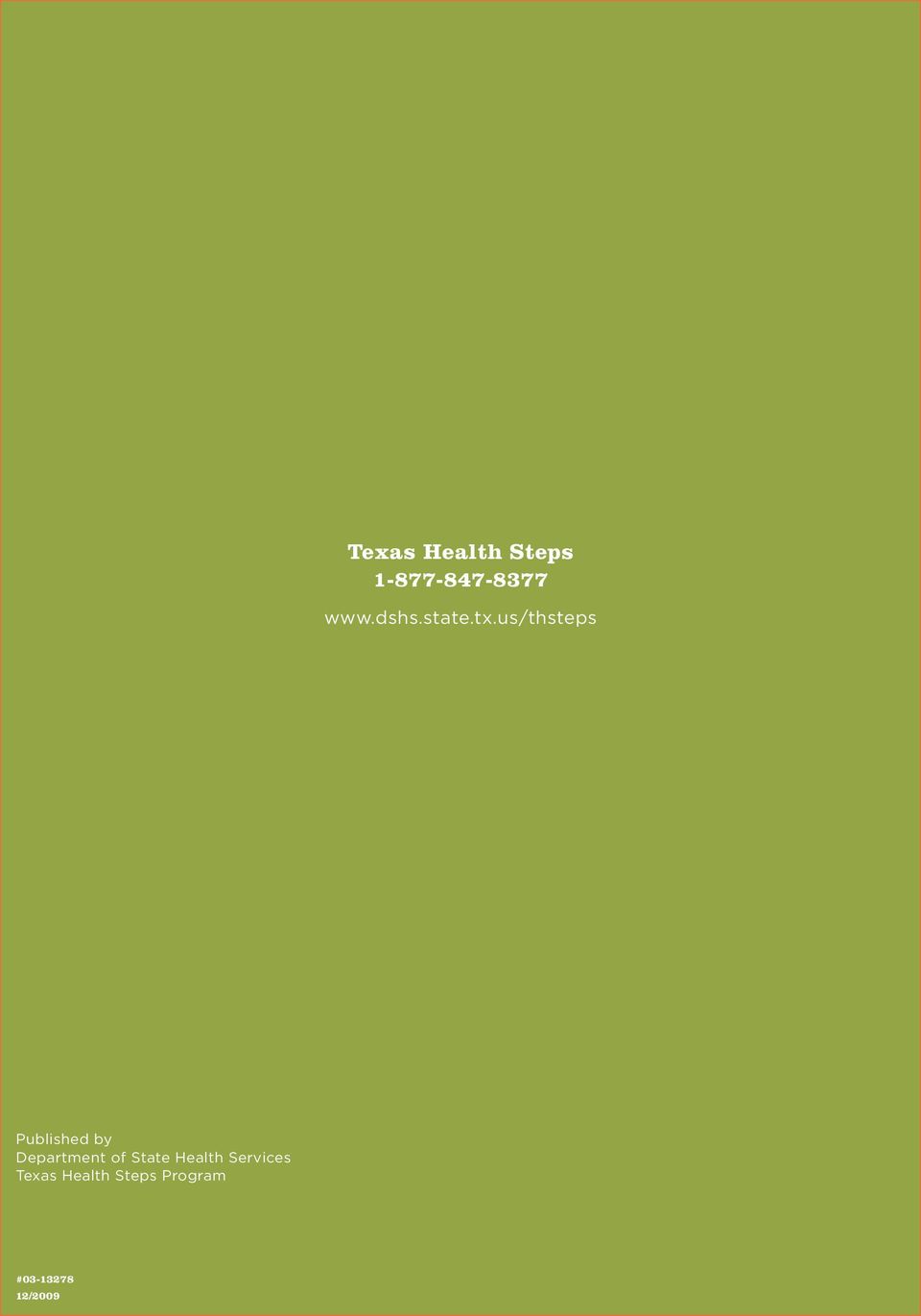 us/thsteps Published by Department of