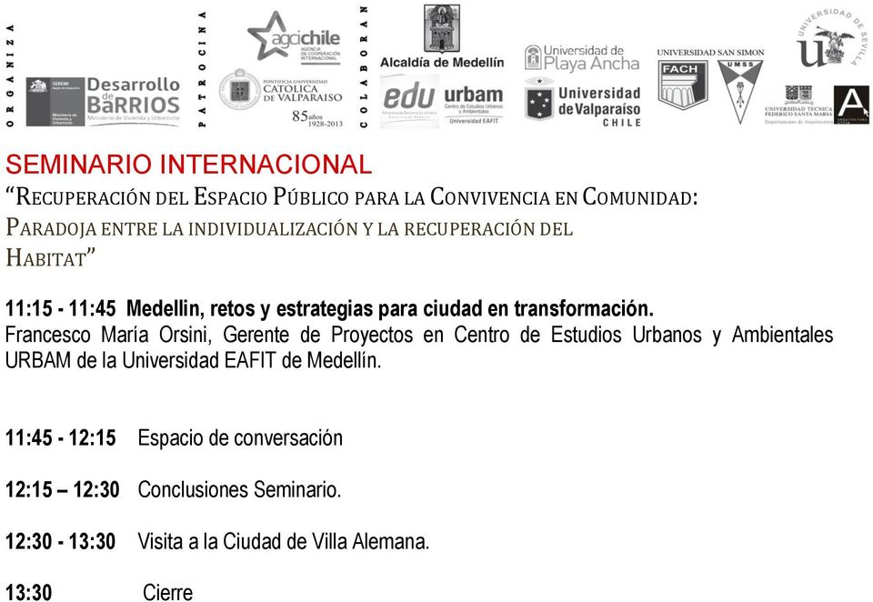 Ambientales URBAM de la Universidad EAFIT de Medellín.