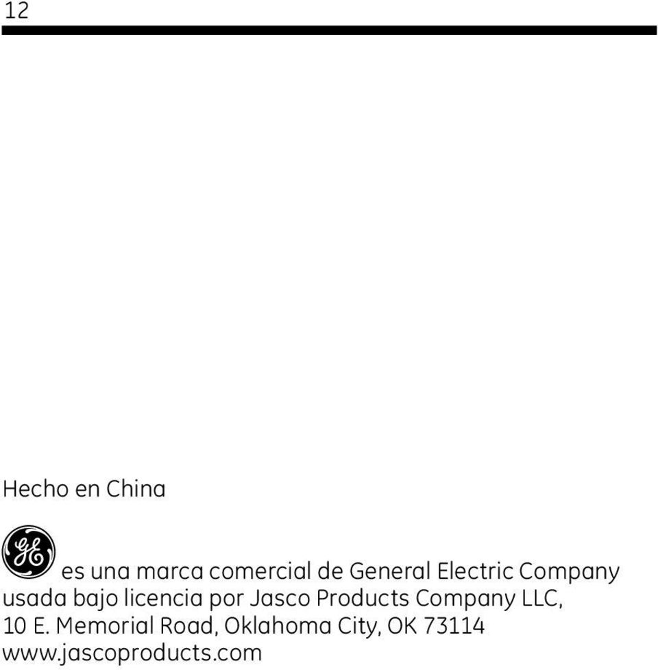 por Jasco Products Company LLC, 10 E.