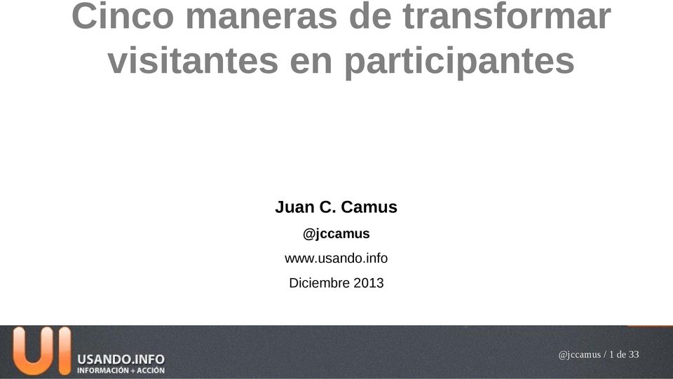 C. Camus @jccamus www.usando.