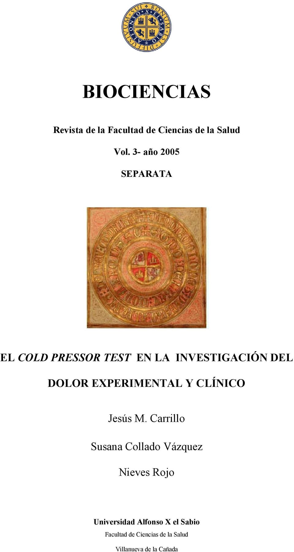 EXPERIMENTAL Y CLÍNICO Jesús M.