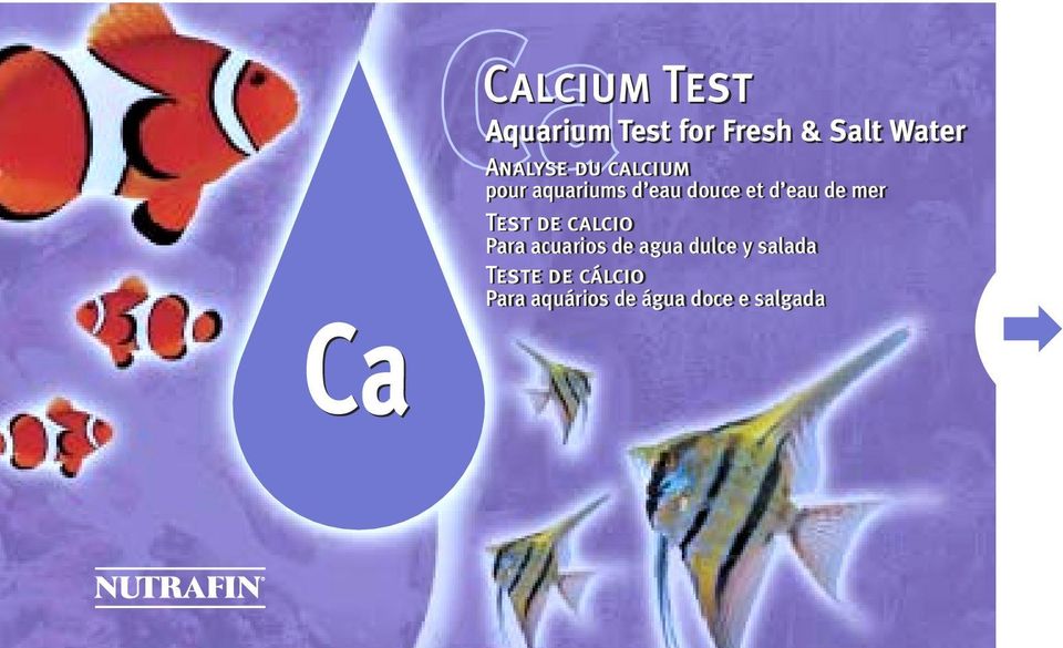 douce et d eau de mer Test de calcio Para acuarios de agua dulce