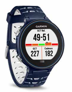 5 Serie Forerunner 630 S El reloj de running personalizable con datos avanzados de dinámica de carrera Pantalla color táctil compatible con guantes Campos personalizables para visualizar los datos de