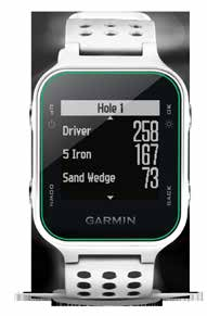 Approach S20 S 5 NUEVO 2016 El reloj de golf rediseñado tanto por fuera como por dentro Nueva interfaz gráfica para visualizar información de distancia a las zonas delantera, central y trasera de los