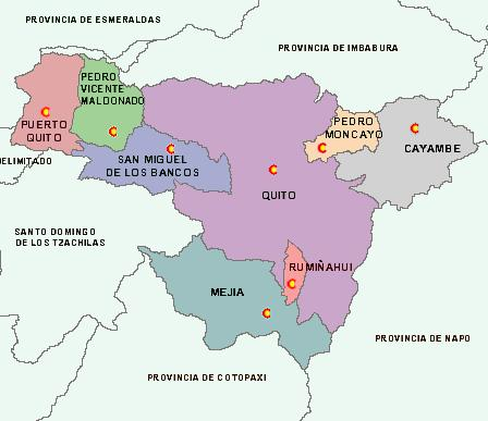 Ilustración N 20. Mapa Político de la Provincia de Pichincha Fuente: Instituto Geofísico del Ejercito 2.2.1.