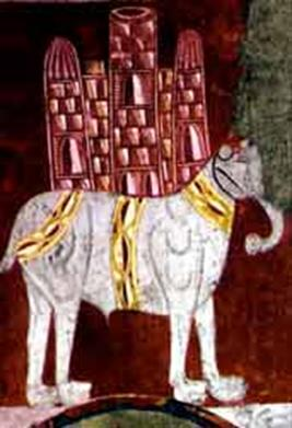 50 El camello o El dromedario fresco transferido a lona, 165,1 cm. x 340,3 cm. Se encuentra en Nueva York en el Museo "The Cloisters".